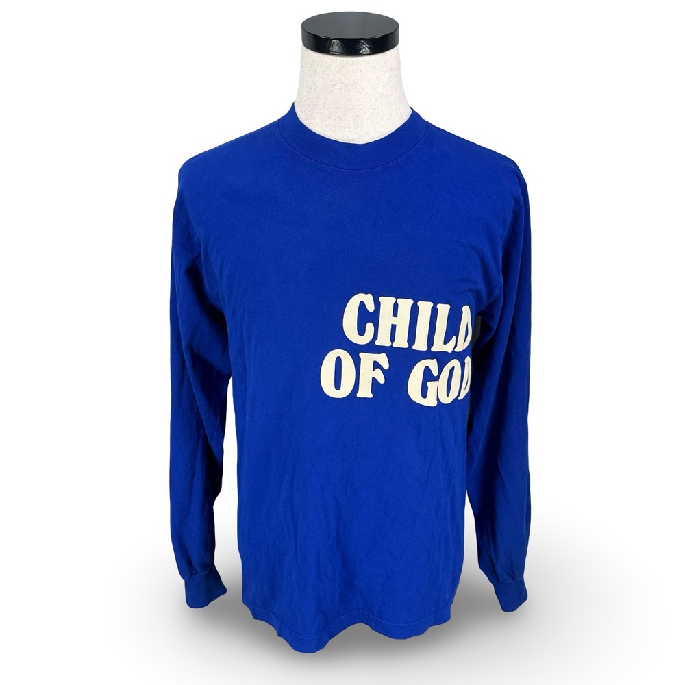 Forrest Frank Child of God Album Blue Long Sleeve T-Shirt Mens Small